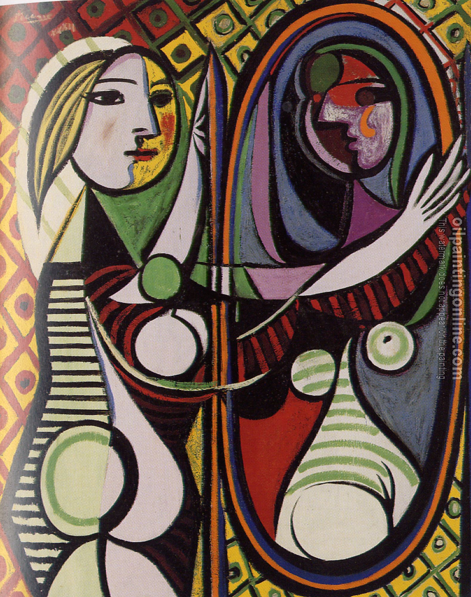 Picasso, Pablo - woman at the mirror